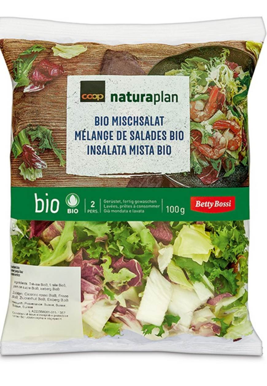 Mise en garde publique : des listérias dans un mélange de salade bio Naturaplan (100 g)