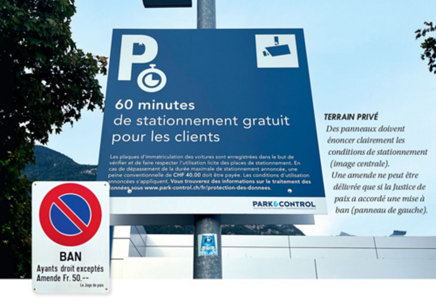 Des «bûches» sur un parking de centre commercial