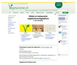 Les végétariens vont au restaurant