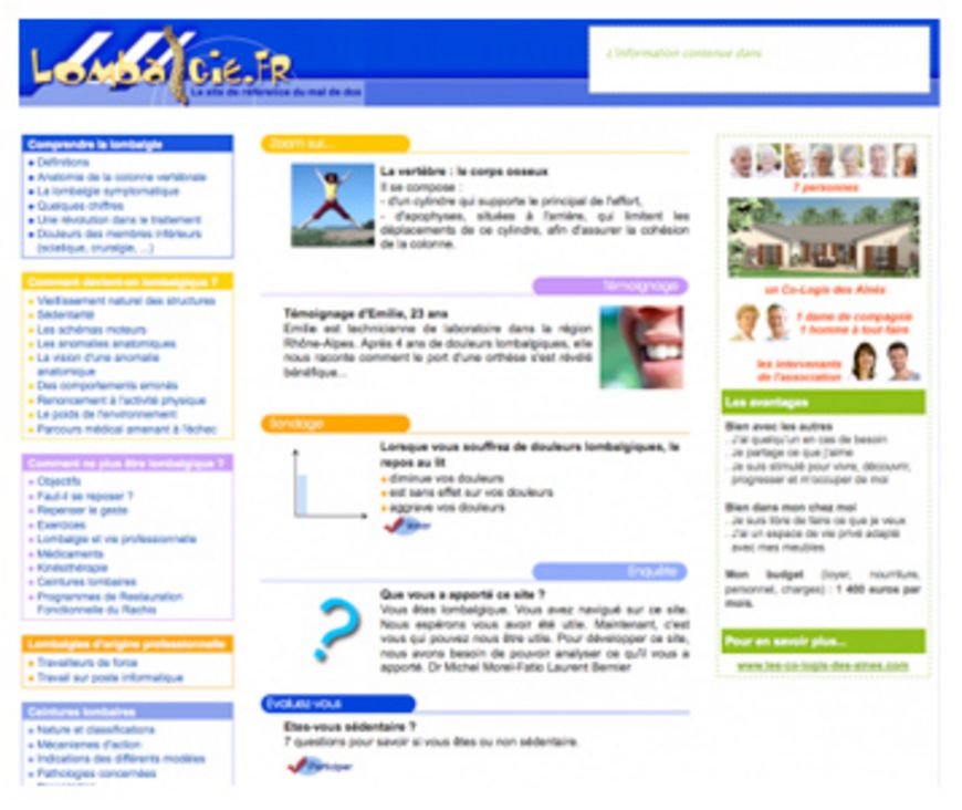 Tout sur la lombalgie
