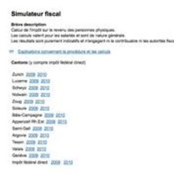 Estimation de vos impôts