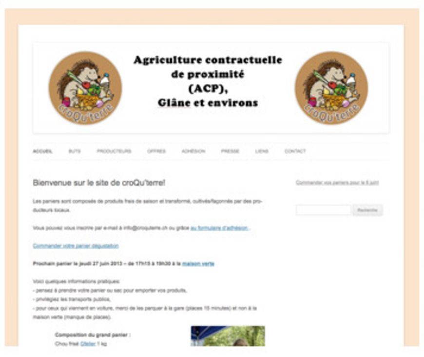 Des paniers de légumes dans la Glâne