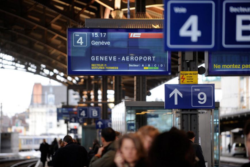 Cointrin visait 58% d’usagers acheminés en train