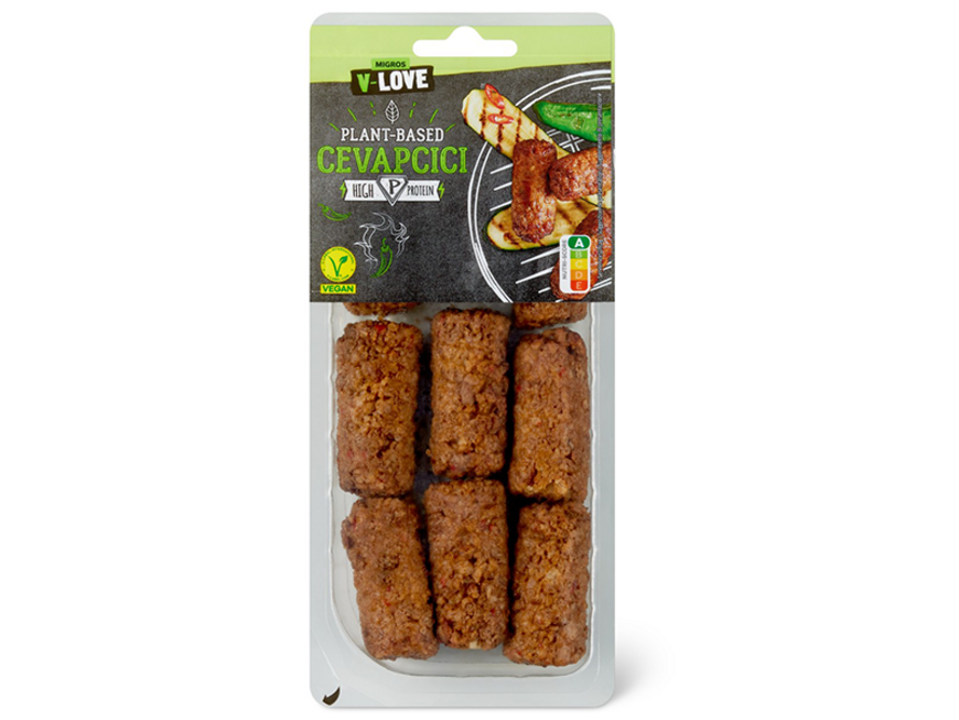 Des allergènes non déclarés (soja et blé) dans des cevapcici V-Love Plant-Based, vendus par Migros
