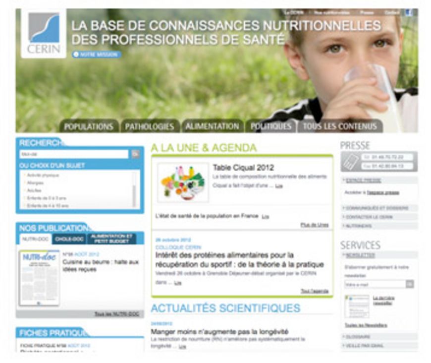 L’alimentation vue par les pros