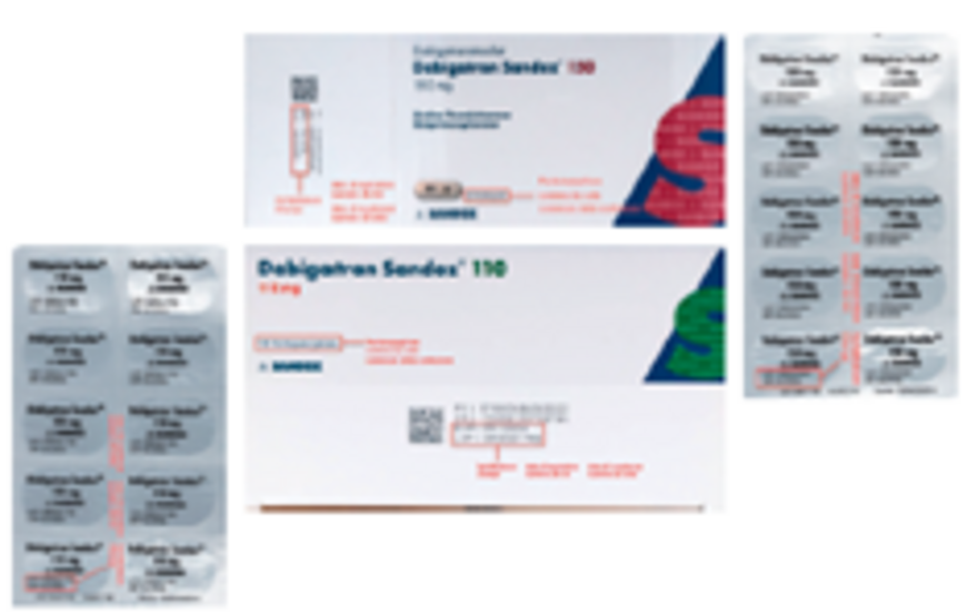 Sandoz Pharmaceuticals AG rappelle préventivement tous les lots de Dabigatran Sandoz®, gélules jusqu’au niveau du patient