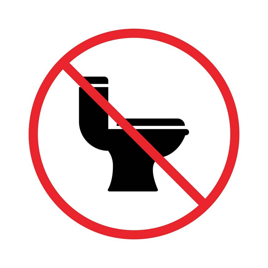 Toilettes fermées pour un trajet de 12 heures