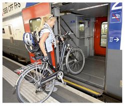 A vélo dans le train