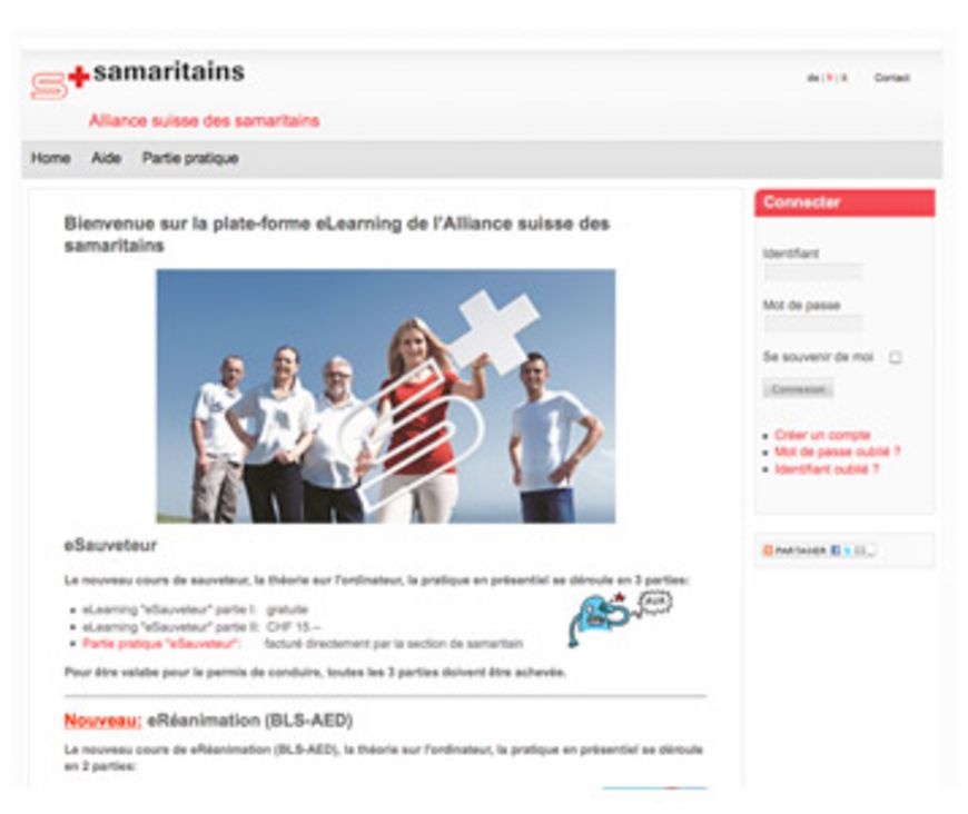 Cours de premiers secours en ligne