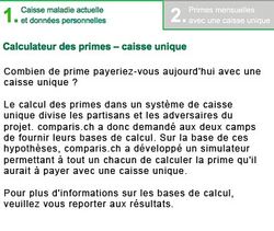 Comparis craint la caisse publique