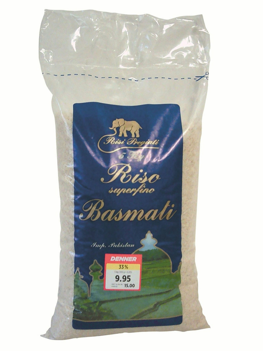 Présence de résidus de pesticides dans le riz « Riso Superfino Basmati », vendu chez Denner