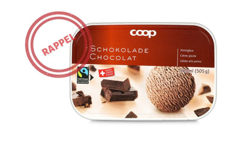 Coop rappelle la crème glacée Chocolat