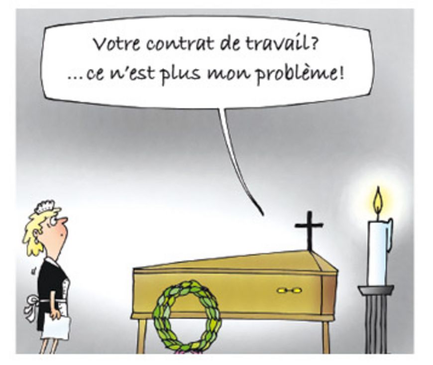 Patron enterré, employé viré?