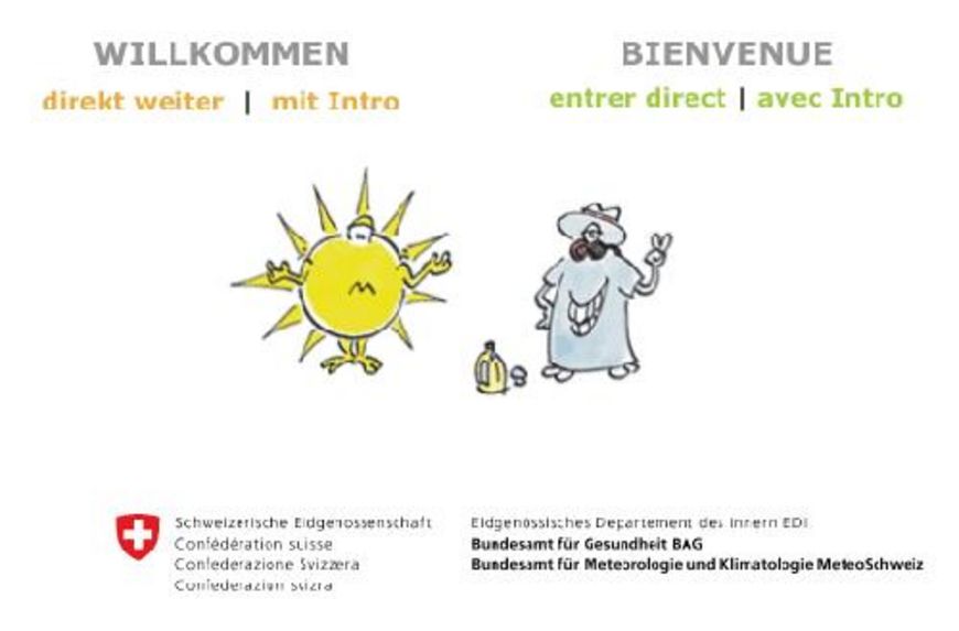 Les rayons du soleil